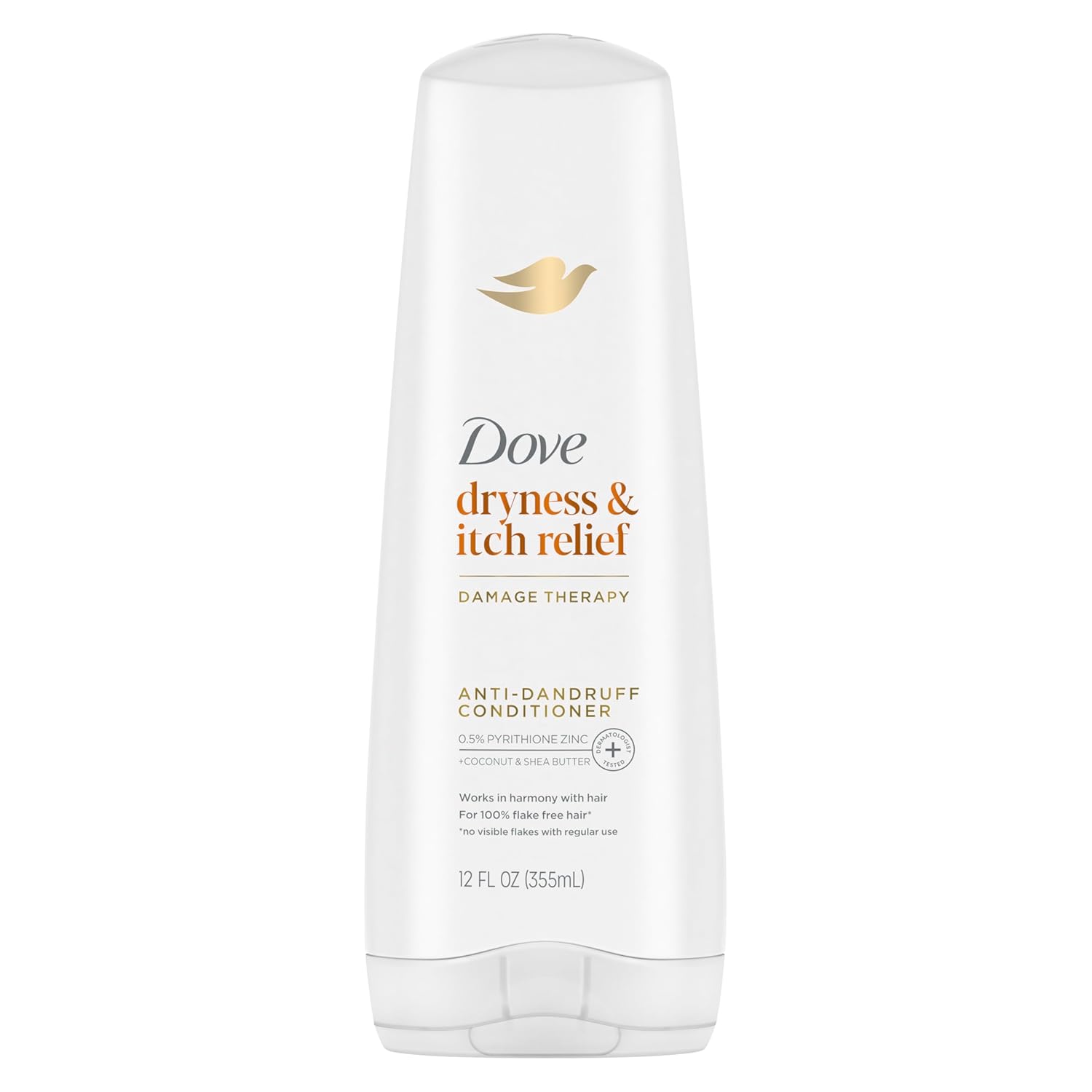 Dove Dermacare Scalp Anti-Dandruff Conditioner Dryness And Itch Relief Dry And Itchy Scalp With Pyrithione Zinc 12 Fl Oz