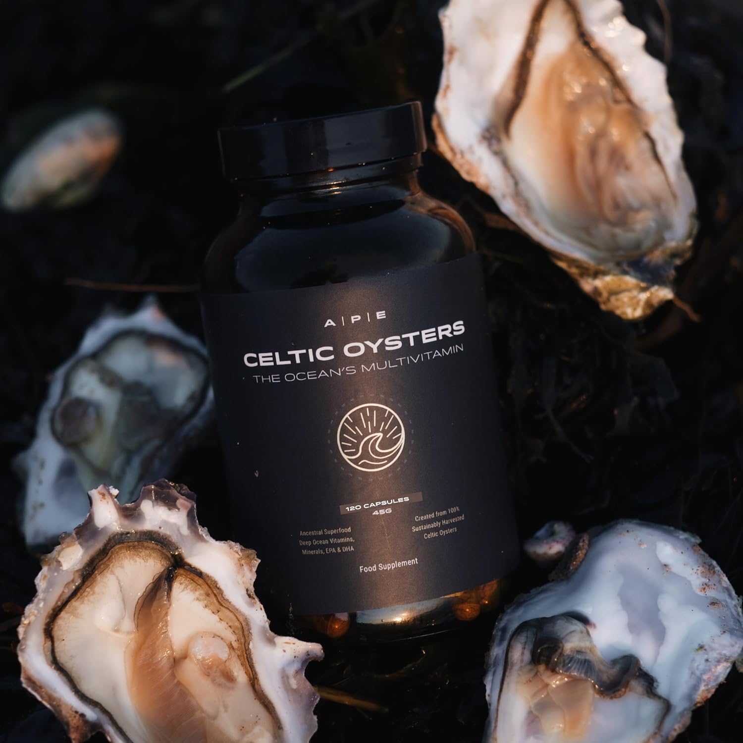 APE Nutrition Celtic Oyster Capsules - Copper Zinc Iodine Selenium B12, DHA & EPA, Natural Multivitamin, Ancestral Supplement UK, Sustainably Harvested, Oyster Extract, 300mg Capsules : Amazon.co.uk: Health & Personal Care