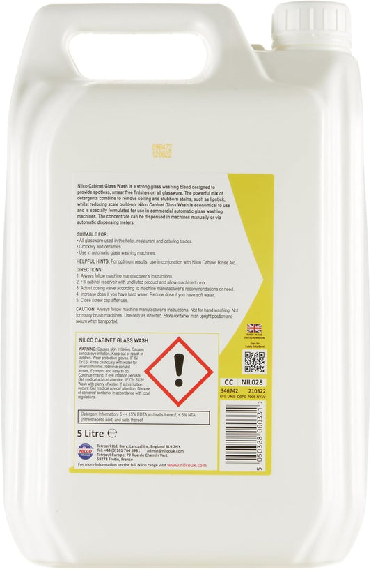 Nilco C7 Cabinet Dishwasher Glass Wash 5L - Svtn5Ngw