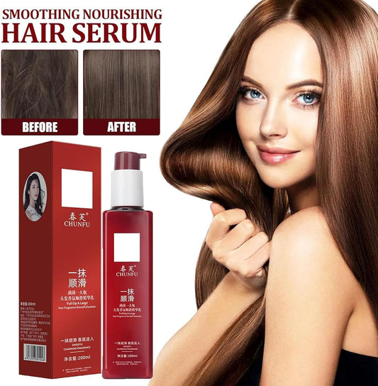 Chunfu Hair Mask, Chunfu Hair Fragrance Smooth Essence, Chunfu Para El Cabello, Magic Hair Care, Hair Smoothing Leave-In Conditioner, For Dry Damaged Hair (2Pcs)
