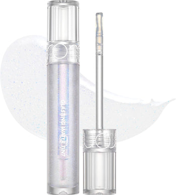 Rom&Nd Glasting Water Gloss (00 Meteor Track) | Syrupy Gloss, Glossy Finish, Long-Lasting, Moisturizing, Highlighting, Natural-Beauty, Gloss For Daily Use, K-Beauty, 4.3G / 0.15 Floz