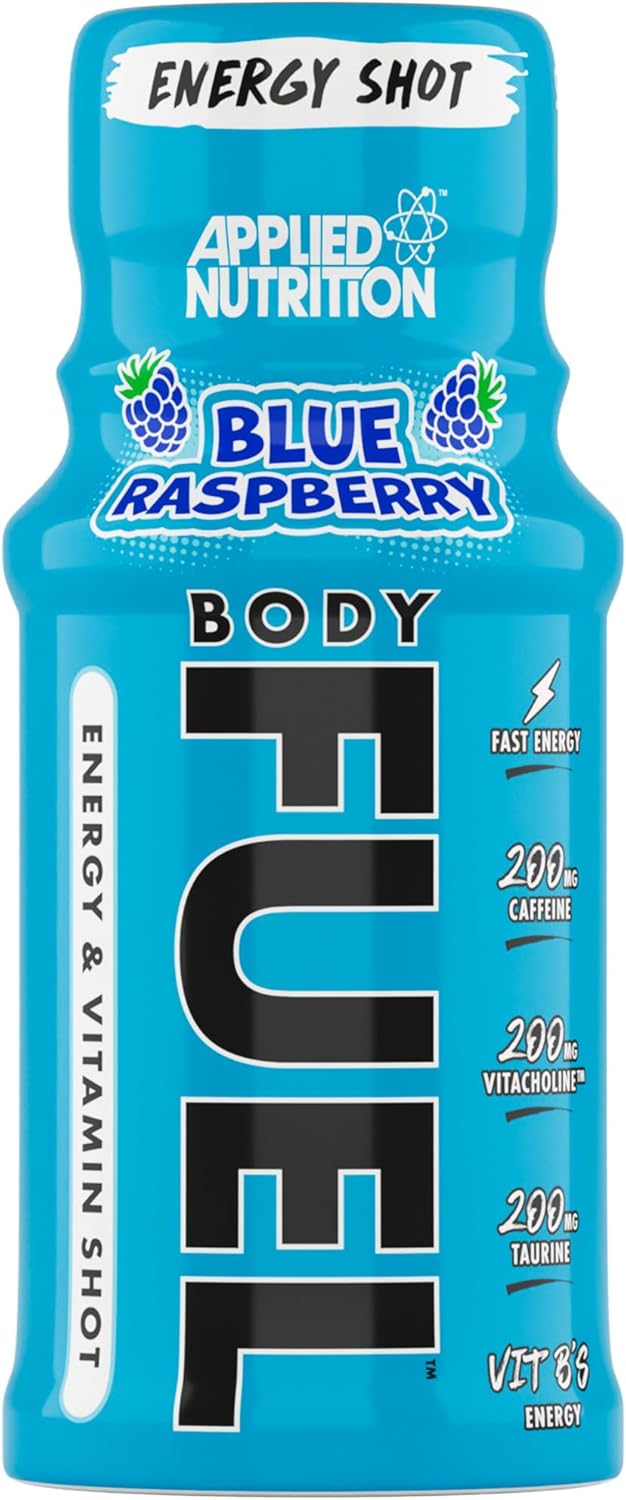 Applied Nutrition BodyFuel Energy Shot - Body Fuel Prime Energy Shot, Physical Performance with B-Vitamins, Taurine, Caffeine, Sugar Free, Zero Calories (Box 12 Units x 60ml) (Orange) : Amazon.co.uk: Health & Personal Care