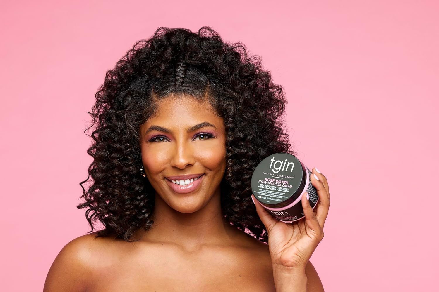 tgin Rose Water Curl Cream 12 oz + Styling Lotion 8 oz Duo - Natural Hair - Low porosity hair - curly, wavy, kinky, set of 2 : Beauty & Personal Care