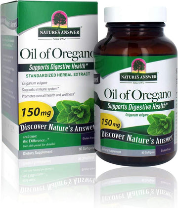 Nature'S Answer Oil Of Oregano Capsule Softgels, 90-Count | Natural Immune Booster | Promotes Healthy Digestion & Gut Ora