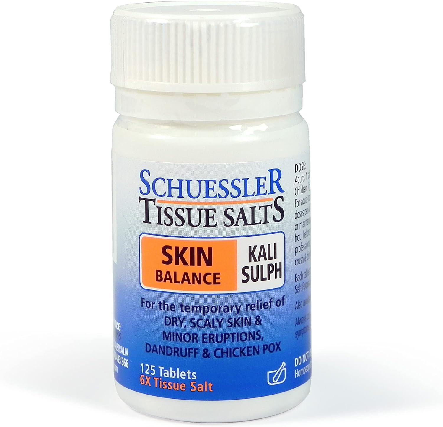 Schuessler Tissue Salts 125 Tablets - Kali Sulph 6X