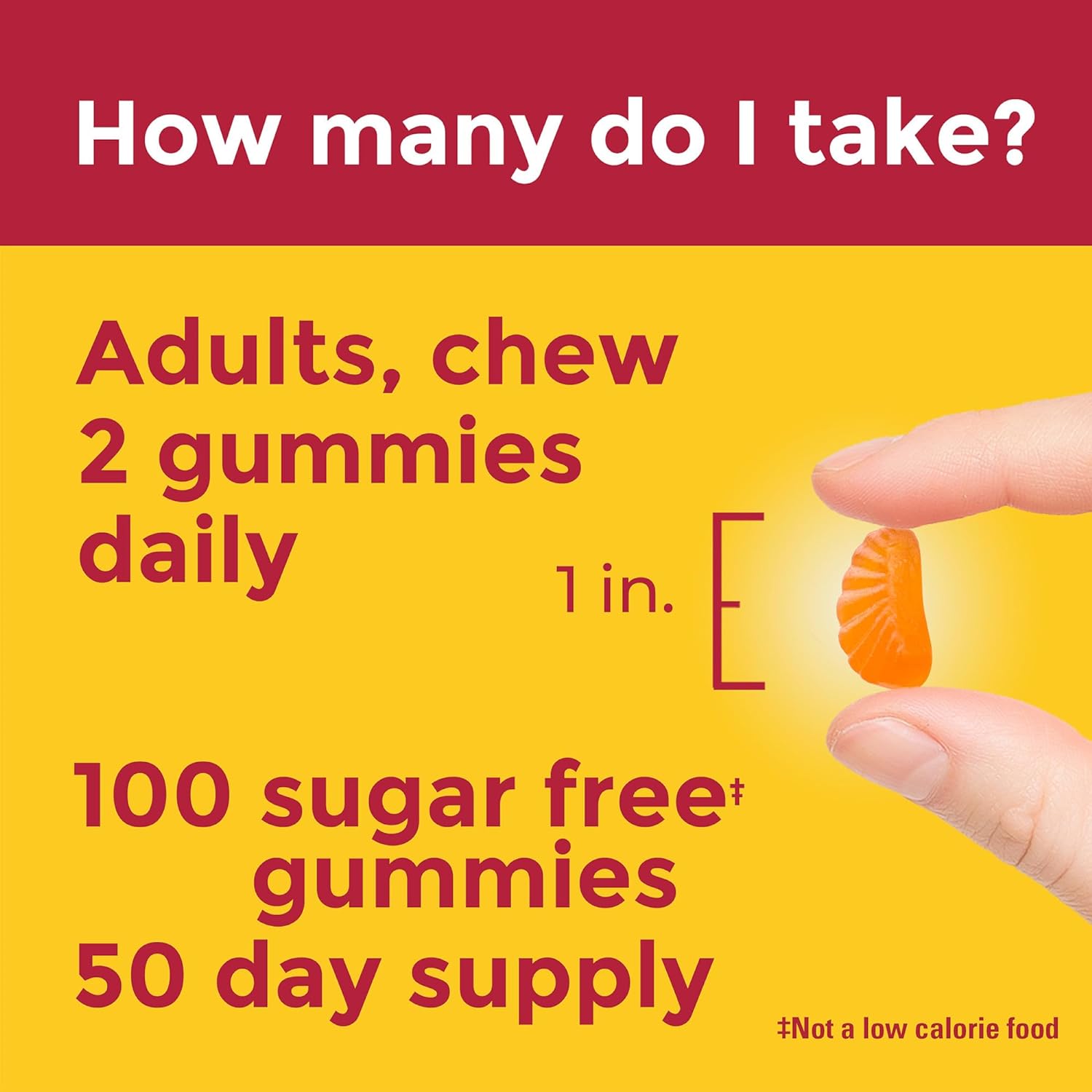 Nature Made Zero Sugar Vitamin C Gummies 250 mg per Serving, Immune & Antioxidant Support, 100 Sugar Free Gummies, 50 Day Supply