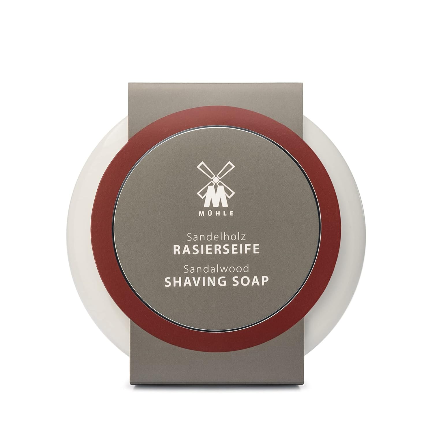 Mühle Shave Care Porcelain Dish Incl. Sandalwood Shaving Soap 65G