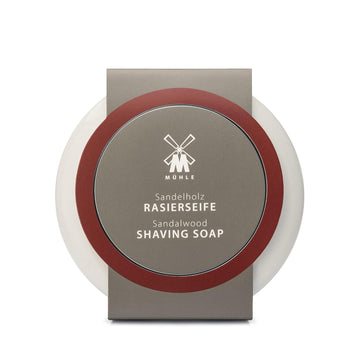 Mühle Shave Care Porcelain Dish Incl. Sandalwood Shaving Soap 65G