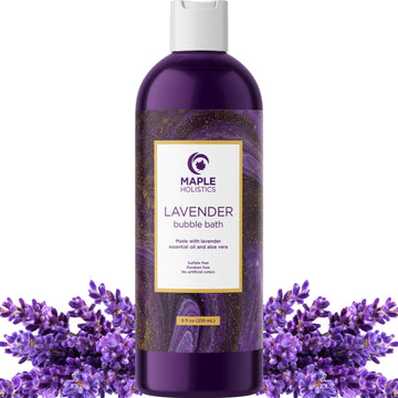 Bubble Bath For Women, Men And Teens - Lavender Hybrid, Gentle, And Safe For Sensitive Skin - With Vitamin E And Aloe Vera, 16 Oz