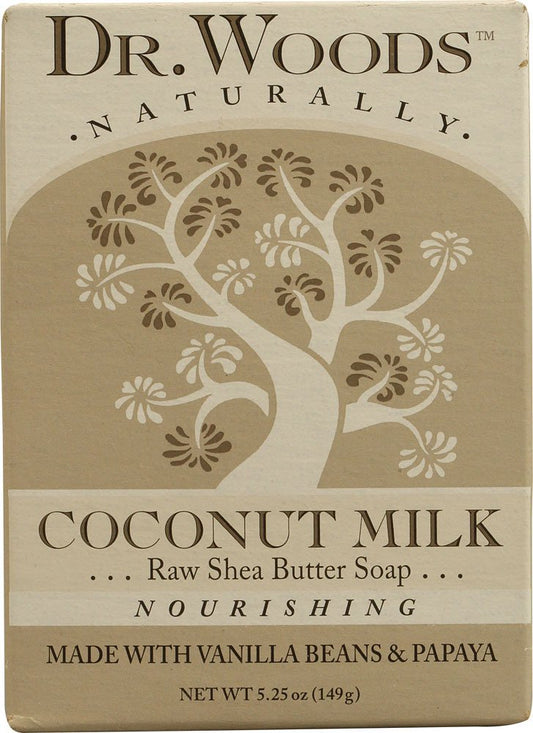 Dr. Woods Naturally Bar Soap Coconut Milk - 5.25 Oz : Bath Soaps : Beauty & Personal Care