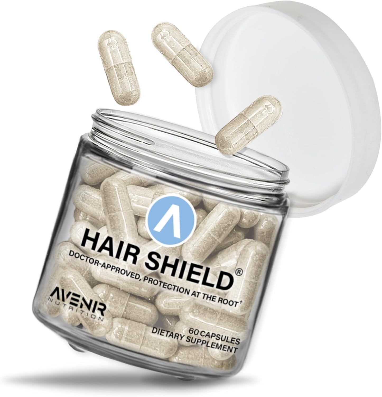 Hair Shield | Hair Skin And Nails Vitamins For Hair Growth And Stronger Nails, Biotin Vitamins With Calcium & Zinc For Women And Men, 120 Capsules