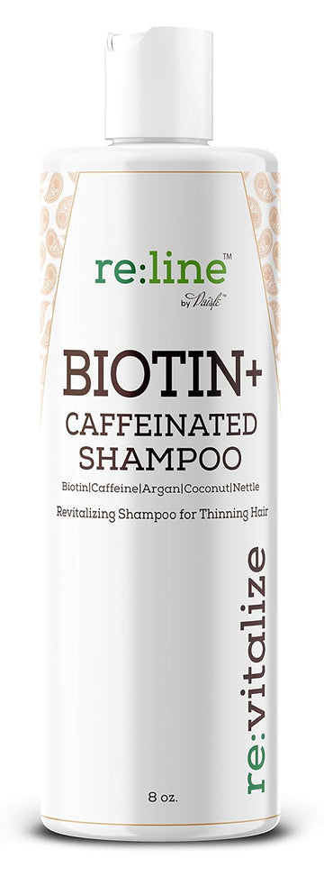 Biotin Shampoo For Hair Growth Natural Caffeine Hair Loss Treatment Shampoo For Thinning Hair Thickening DHT Blocker For Men Women Sulfate Free Safe On Color Treated Hair Coconut + Argan Oil