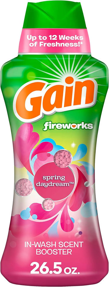 Gain Fireworks Laundry Scent Booster Beads, Spring Daydream, 26.5 Fl Oz, He Compatible