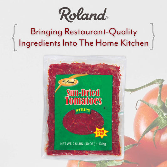 Roland Foods Sun-Dried Tomato Strips, Specialty Imported Food, 2.5-Pound Bag