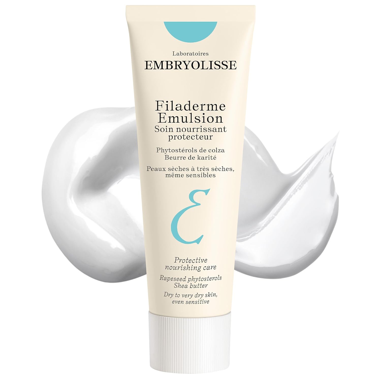 Embryolisse Filaderme Emulsion Face Moisturizer, Intensive Repair For Dry Skin, With Aloe Vera & Shea Butter, 2.54 Fl Oz