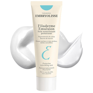 Embryolisse Filaderme Emulsion Face Moisturizer, Intensive Repair For Dry Skin, With Aloe Vera & Shea Butter, 2.54 Fl Oz