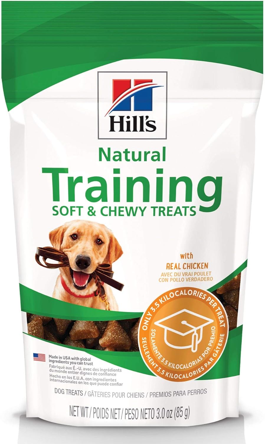 Hill'S Natural Training Soft & Chewy Treats, All Life Stages, Great Taste, Dog Treats, Chicken, 3 Oz Bag