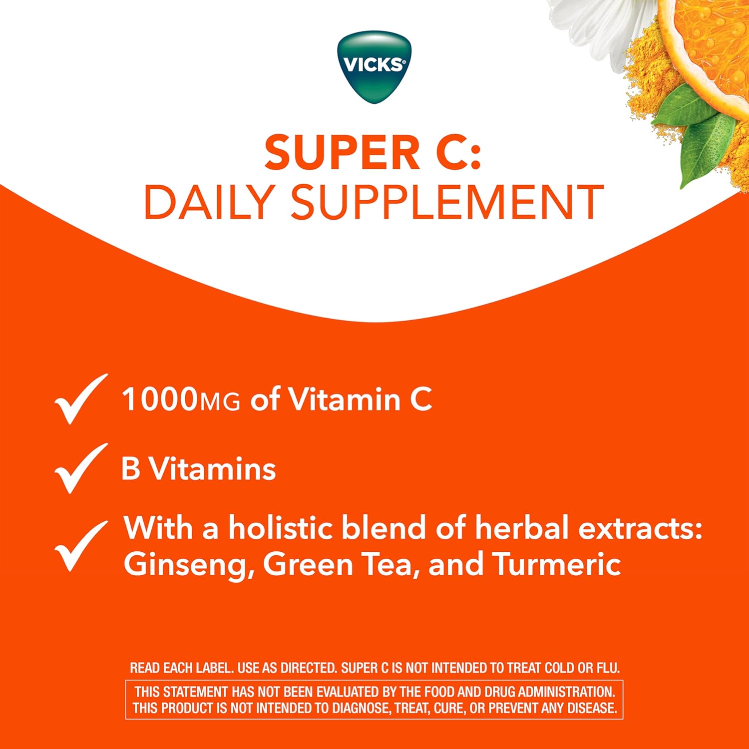 Vicks DayQuil & Super C Convenience Pack: DayQuil Severe Medicine for Cold & Flu Relief, Conveniently Packaged with Super C Energize and Replenish* Daily Supplement with Vitamin C, B Vitamins, 52ct : Health & Household