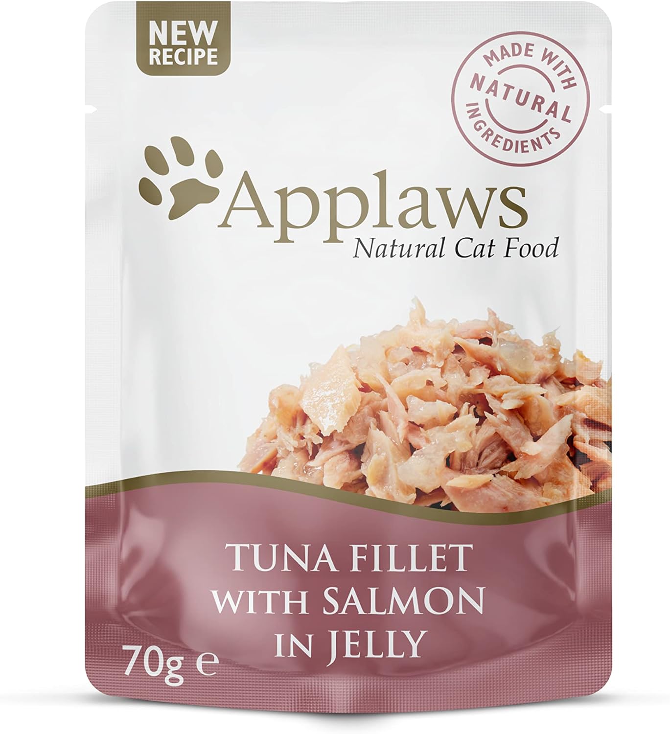 Applaws Natural Wet Cat Food Tuna and Salmon in Jelly Pouch for Adult Cats 16 x 70g Pouches?8278ML-A