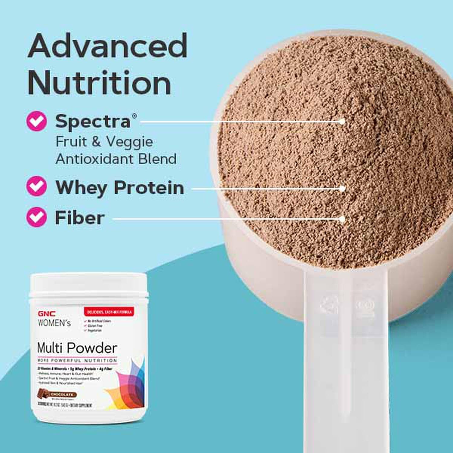 Gnc Women's Multi Powder Chocolate : Health & Household