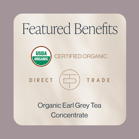 Rishi Tea London Fog Latte, Organic Black Tea Concentrate With Bergamot, Easy-To-Serve Hot Or Iced Earl Grey Tea Mix - 32 Fl Oz Carton, 8 Servings (Pack Of 12)