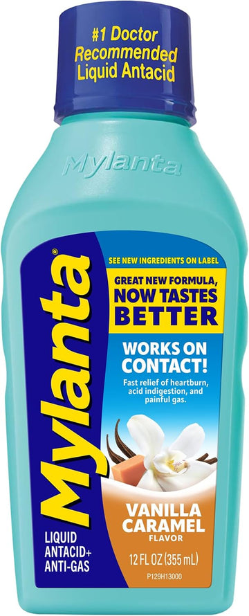 Mylanta Antacid And Gas Relief, Maximum Strength Formula, Classic Flavor, 12 Fluid Ounce