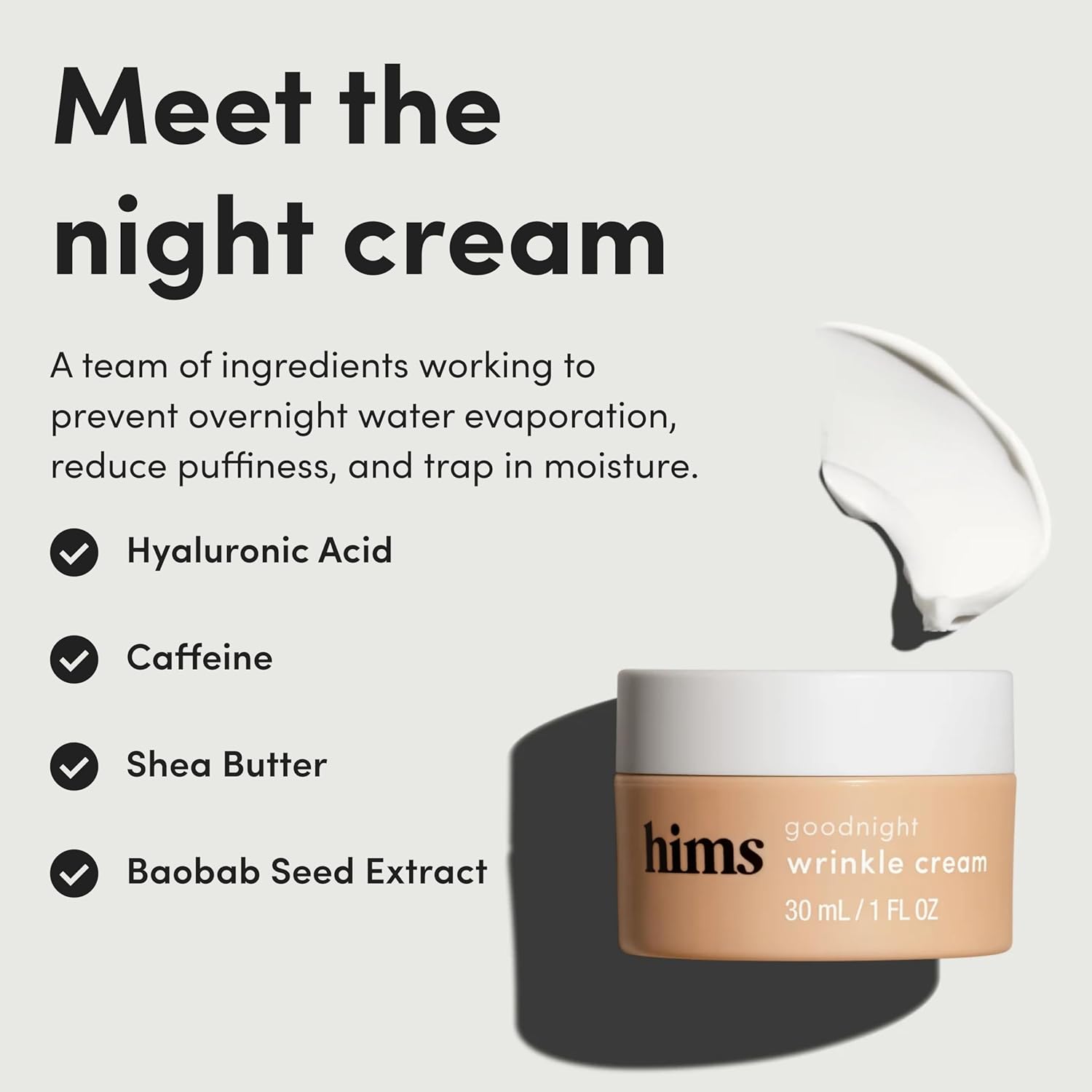 Hims Everyday Moisturizer & Goodnight Wrinkle Cream Bundle - Men'S Face Lotion With Hyaluronic Acid - Anti Aging Night Cream For Men - 2 Units Total : Beauty & Personal Care