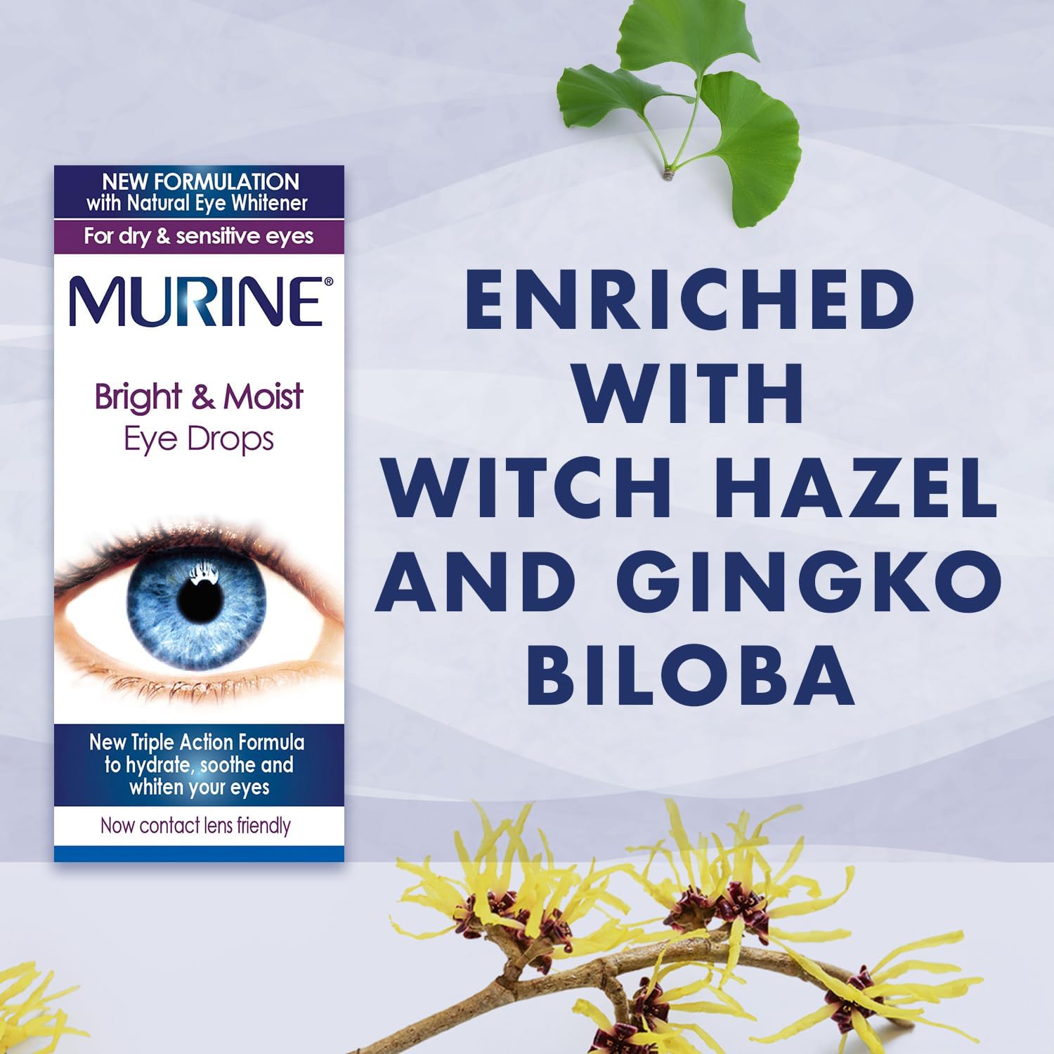 Murine Bright and Moist Eye Drops to whiten eyes as well as hydrating and soothing dry or tired eyes , 15ml : Amazon.co.uk: Beauty