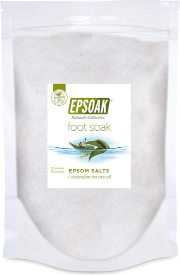 Tea Tree Oil Foot Soak With Epsoak Epsom Salt - 19 Lb. Bulk Bag - Fight Athlete'S Foot And Unpleasant Foot Odor - Made In Usa