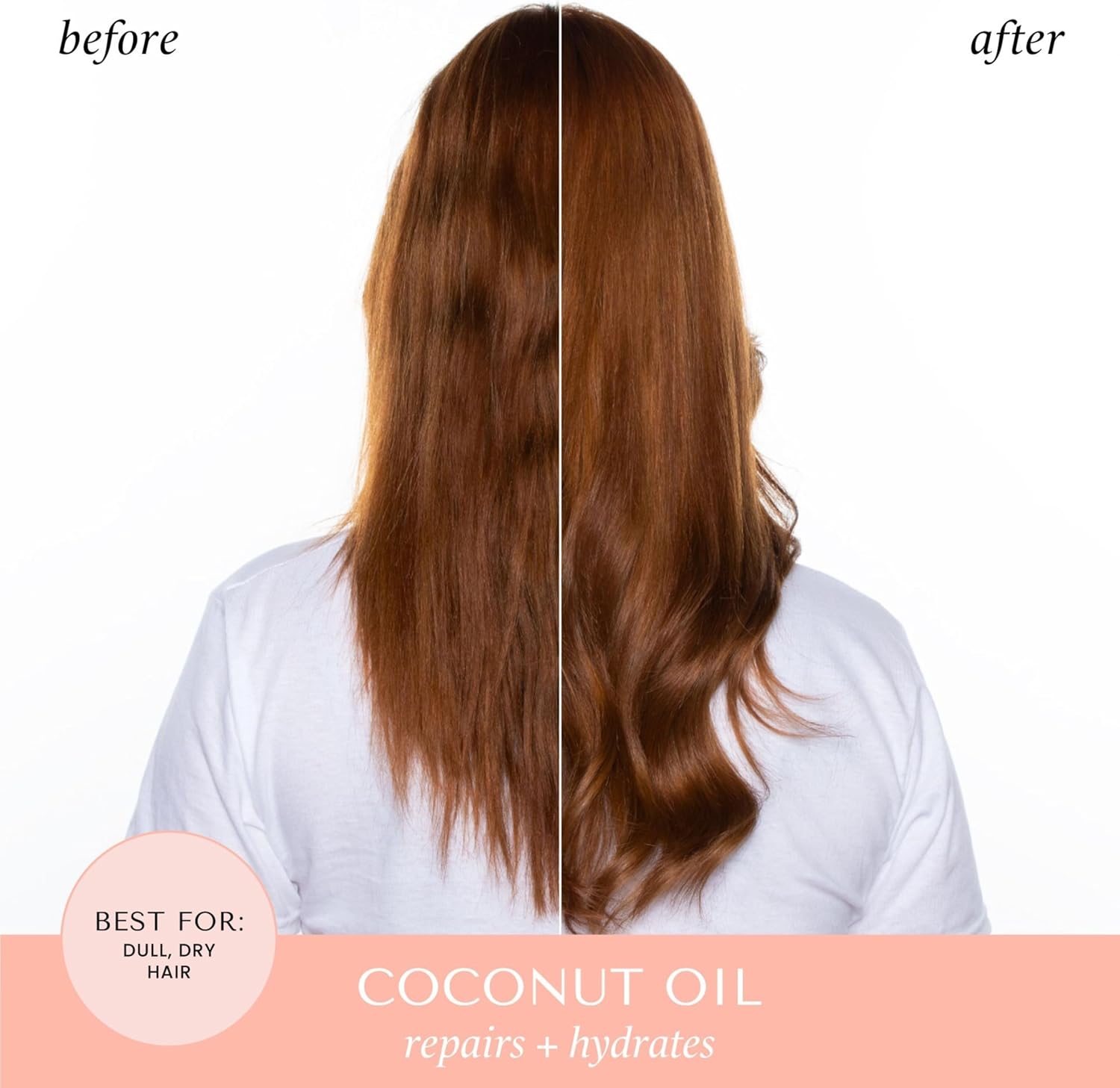 Hask Coconut Nourishing Conditioner For All Hair Types, Colour Safe, Gluten-Free, Sulfate-Free, Paraben-Free - 1 355 Ml Bottle