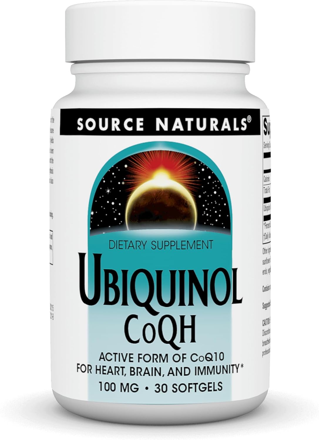 Source Naturals Ubiquinol Coqh - 100Mg, 30 Softgels