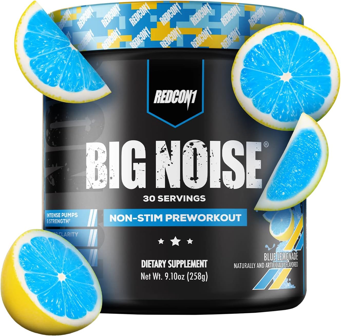 REDCON1 Big Noise Non Stim Preworkout, Blue Lemonade - Betaine Anhydro