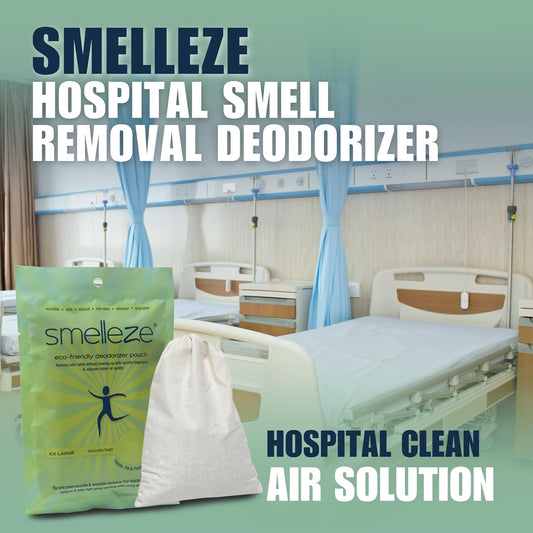 SMELLEZE Reusable Hospital Smell Removal Deodorizer Pouch: Stops Medical Odor Without Chemicals in 300 Sq. Ft