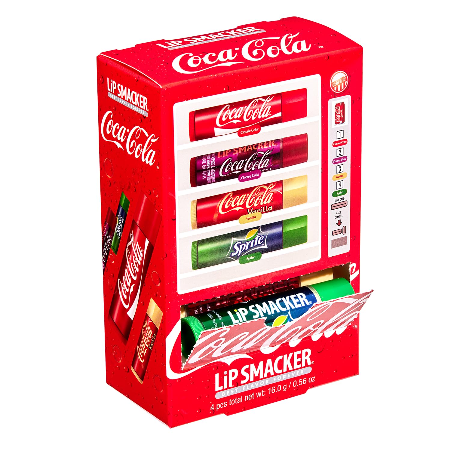 Lip Smacker Coca Cola Collection, lip balm made for kids - Coca Cola Lip Balm Vending Machine
