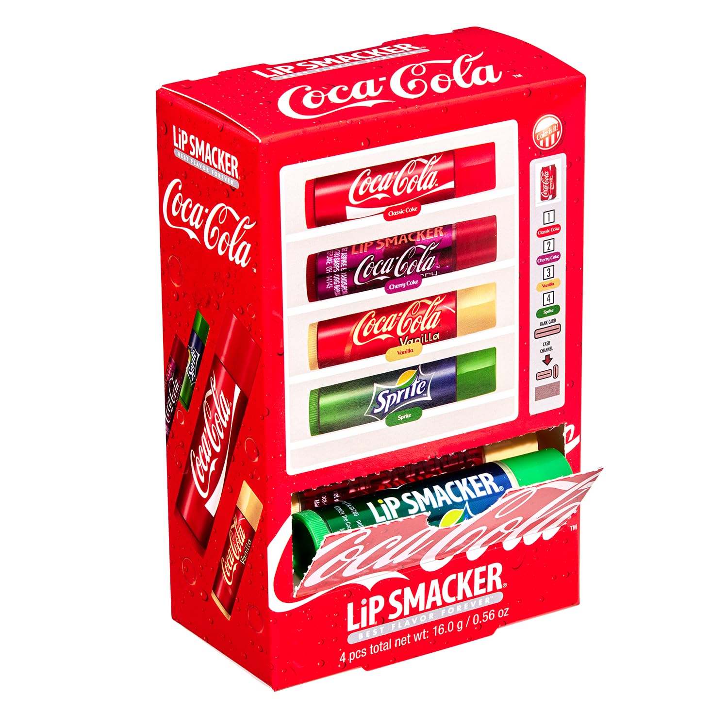 Lip Smacker Coca Cola Collection, Lip Balm Made For Kids - Coca Cola Lip Balm Vending Machine
