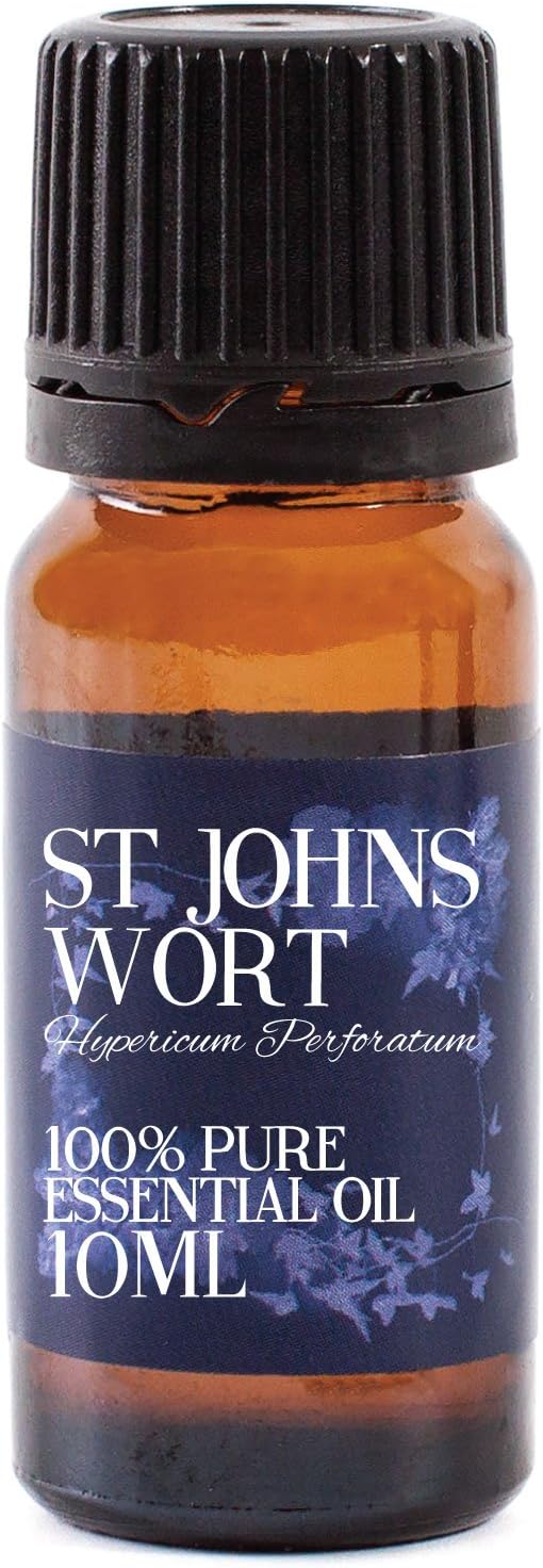 Mystic Moments | St Johns Wort Essential Oil 10ml - Pure & Natural Oil for Diffusers, Aromatherapy & Massage Blends Vegan GMO Free : Health & Household