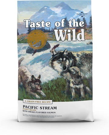 Taste Of The Wild Pacific Stream Grain-Free Dry Puppy Food With Smoke-Flavored Salmon 28Lb