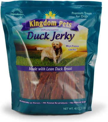 Duck Breast Jerky, Premium Treats for Dogs, 40 oz. Bag