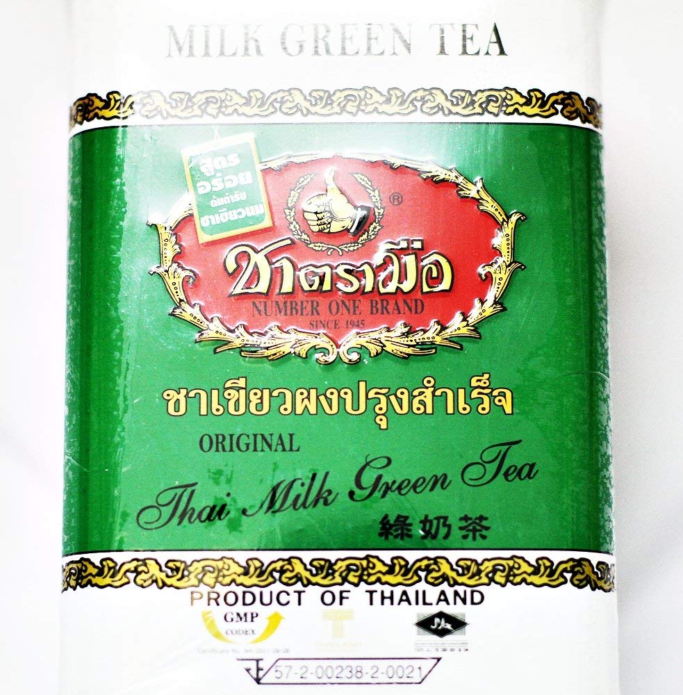 Hand Thai Milk Green Tea Green Lebal 2G. Pack 50 Number One Brand Product Of Thailand : Grocery & Gourmet Food