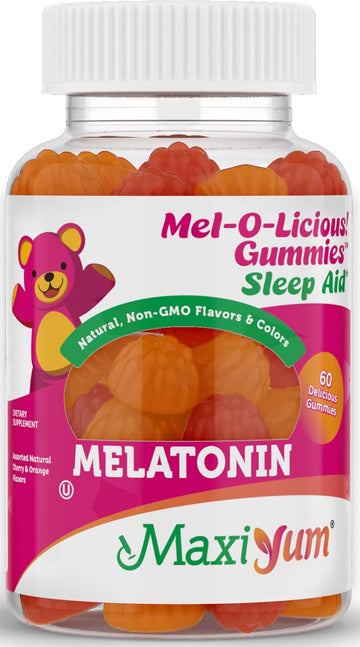 Melatonin Gummies For Kids - 1Mg Chewable Melatonin Gummy - Restful Nighttime Support Supplement - Children And Adult Melatonin Gummies 1Mg, 60 Count (60 Count, Gummies)