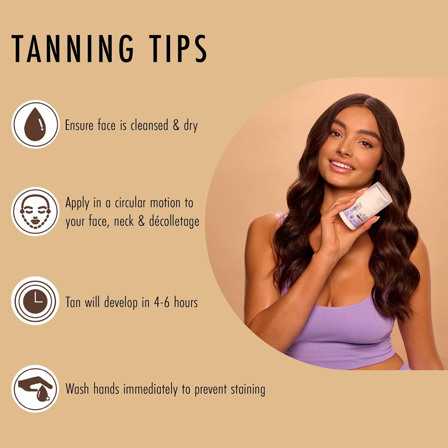 St Moriz Professional Dark Self Tan Face Lotion | With Aloe Vera & Vitamin E for Gradual Face Tan & Natural Glow | Vegan Fake Tan for Face | Wear Alone or Under Makeup | No Wash Off Required | 50ml : Amazon.co.uk: Beauty