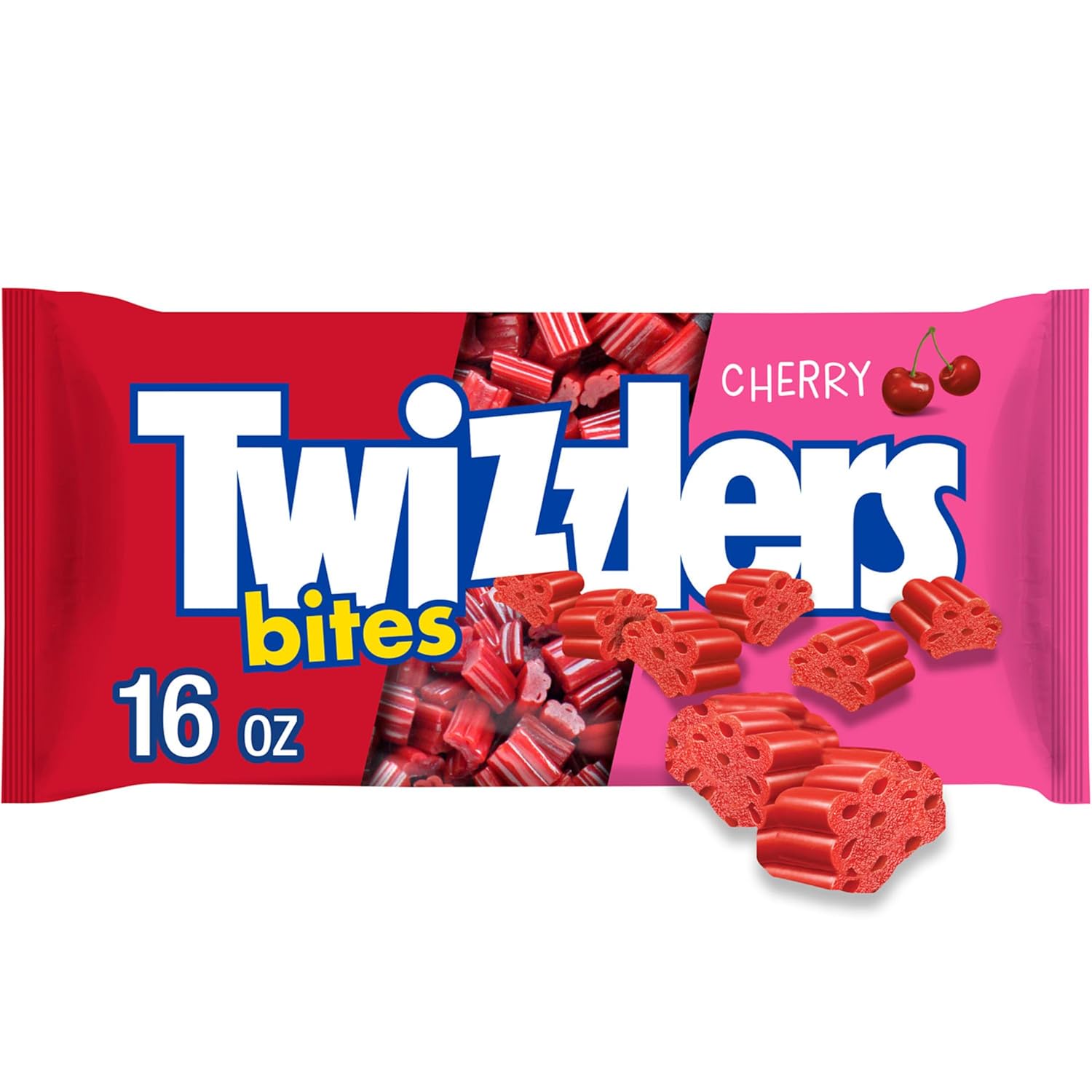 Twizzlers Bites Cherry Flavored Licorice Style, Candy Bag, 16 Oz