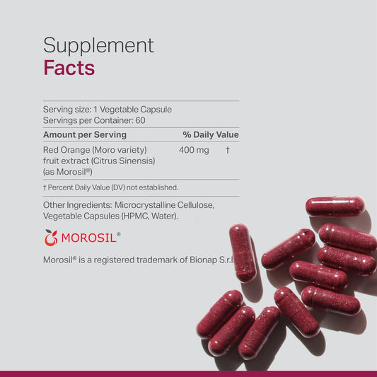 Anew Vita?Morosil: Antioxidant & Nutrition Supplement For Men & Women | Wellness & Vitality | Moro Red Orange | Non-Gmo, Gluten Free, 60 Vegetable Capsules | Made In Usa