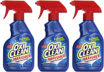 OxiClean Max Force Laundry Stain Remover Spray 12 Ounce (Pack of 3)