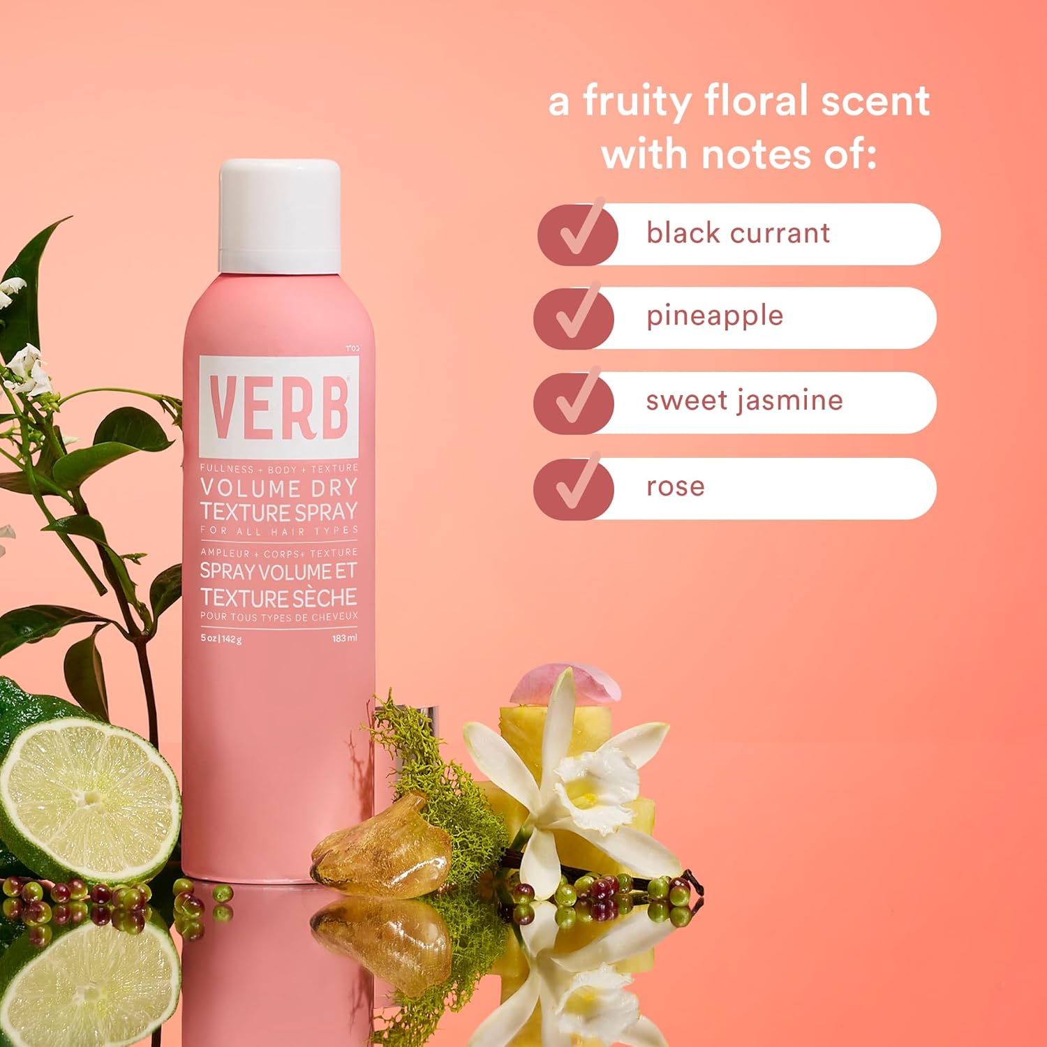 Verb Volume Dry Texture Spray, 5 Oz- Boosts Volume, Adds Fullness & Weightless Grit -No Parabens, Gluten Or Harmful Sulfates : Beauty & Personal Care