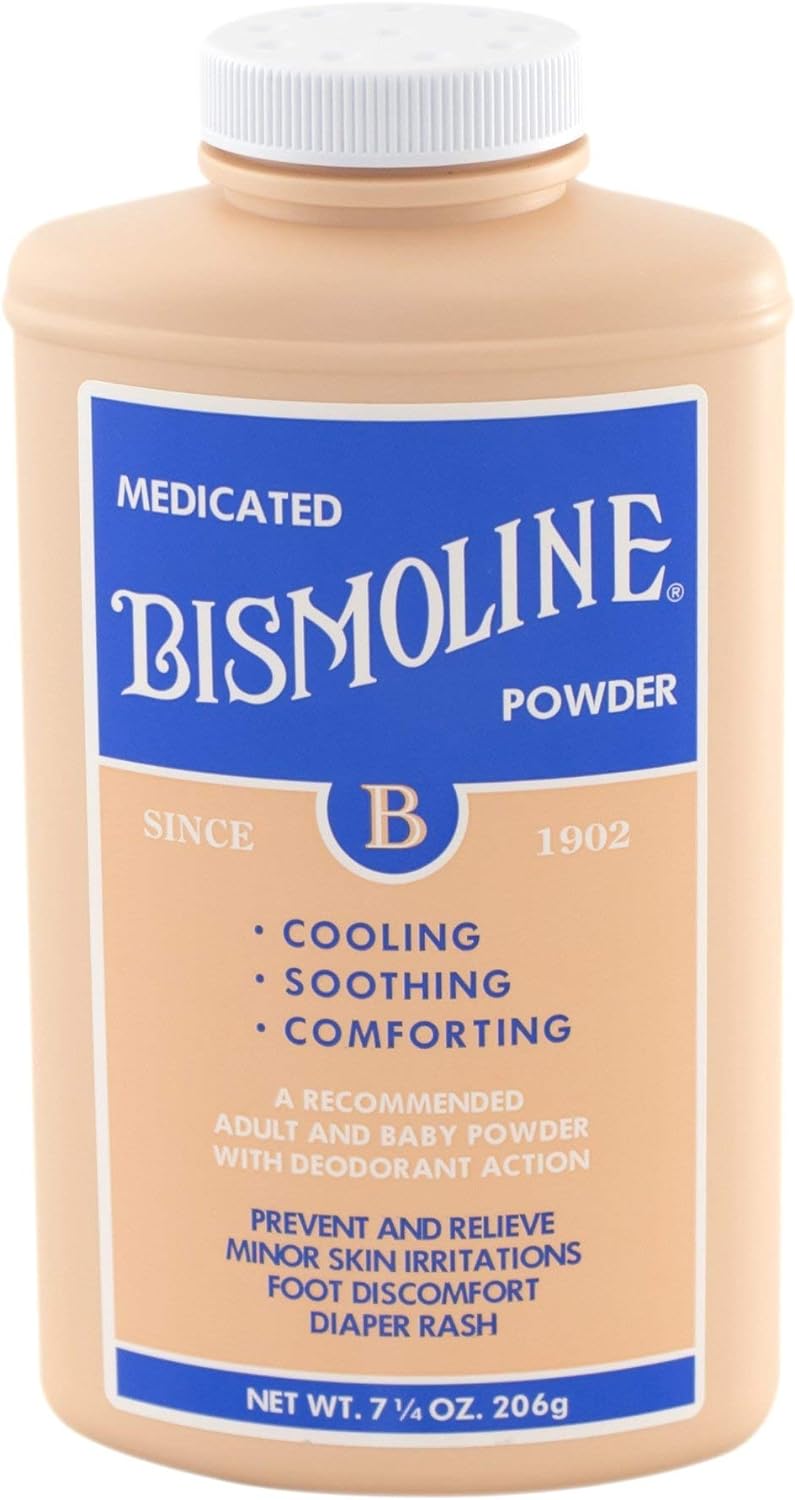 Bismoline Medicated Powder, 7 1/4 oz - Buy Packs and Save (Pack of 4) : Baby