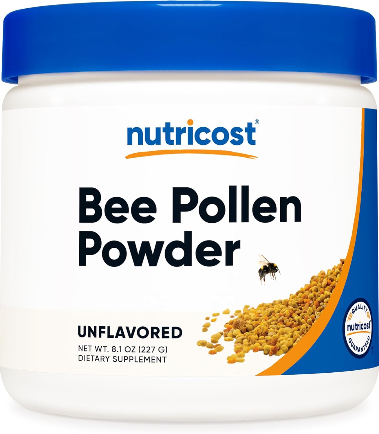 Nutricost Bee Pollen Powder (8 Oz) (Unflavored) - 227 Servings, Gluten Free, Non-Gmo, Vegetarian Dietary Supplement