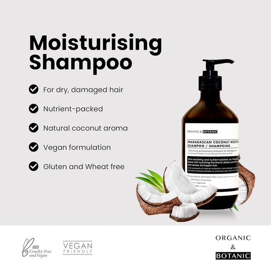 Organic & Botanic Madagascan Coconut Moisturising Shampoo 500Ml