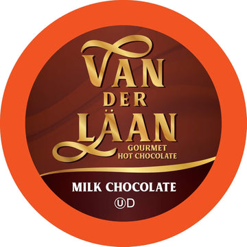 Van Der Laan Chocolate Hot Cocoa Pods, Milk Chocolate Gourmet Dutch Chocolate Compatible With K Cup Brewers Including 2.0, 40 Count
