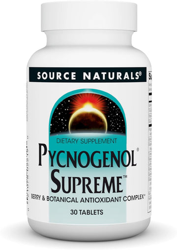 Source Naturals Pycnogenol Supreme, Berry & Botanical Antioxidant Complex* - 30 Tablets